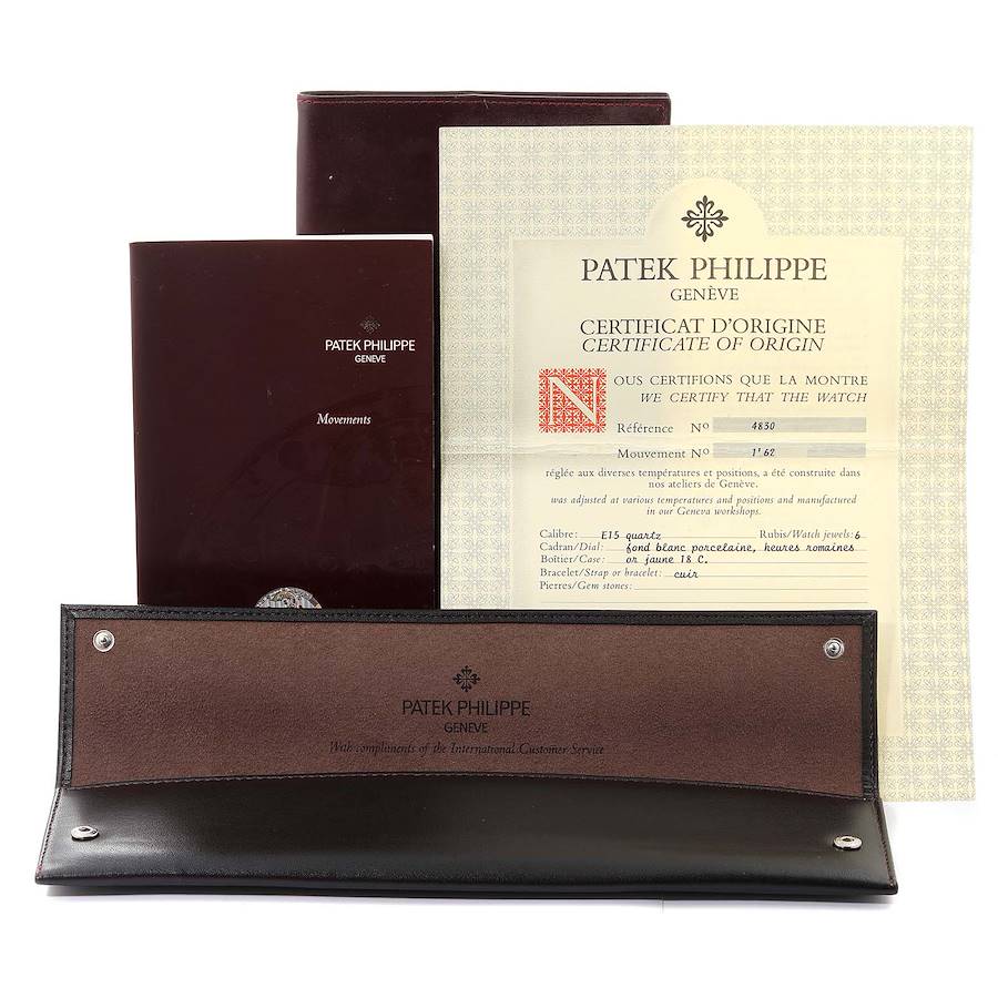 New Patek Philippe brown leather wallet