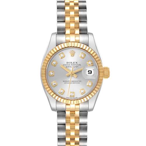 Photo of Rolex Datejust 26 Steel Yellow Gold Diamond Dial Ladies Watch 179173