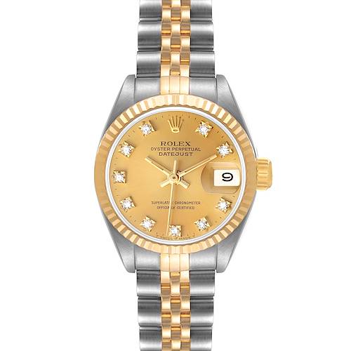 Photo of NOT FOR SALE Rolex Datejust 26mm Steel Yellow Gold Diamond Ladies Watch 69173 Box Papers PARTIAL PAYMENT