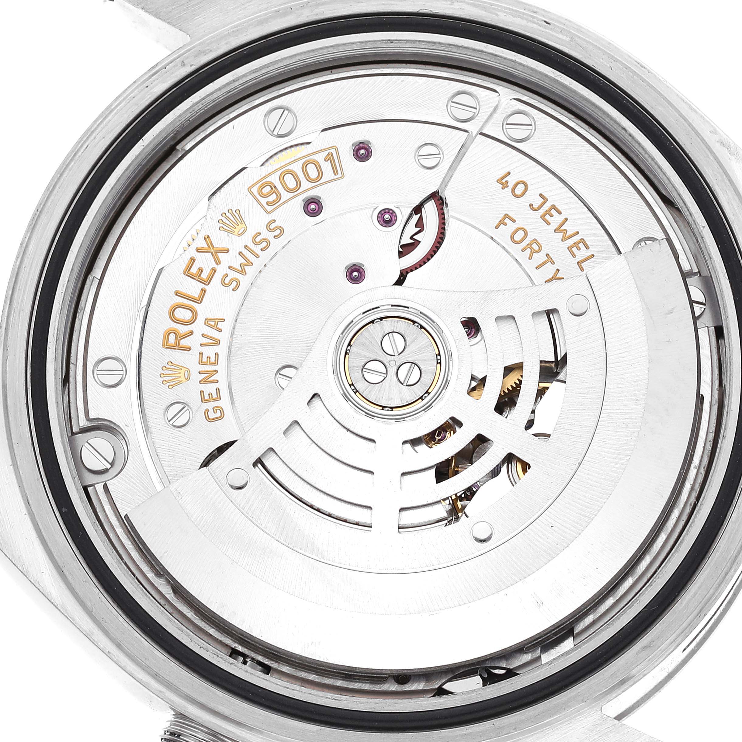 This image shows the internal movement of the Rolex Sky-Dweller 326934 Men's Stainless Steel White Dial 326934 Men's Stainless Steel White Dial watch, highlighting its intricate mechanical components.