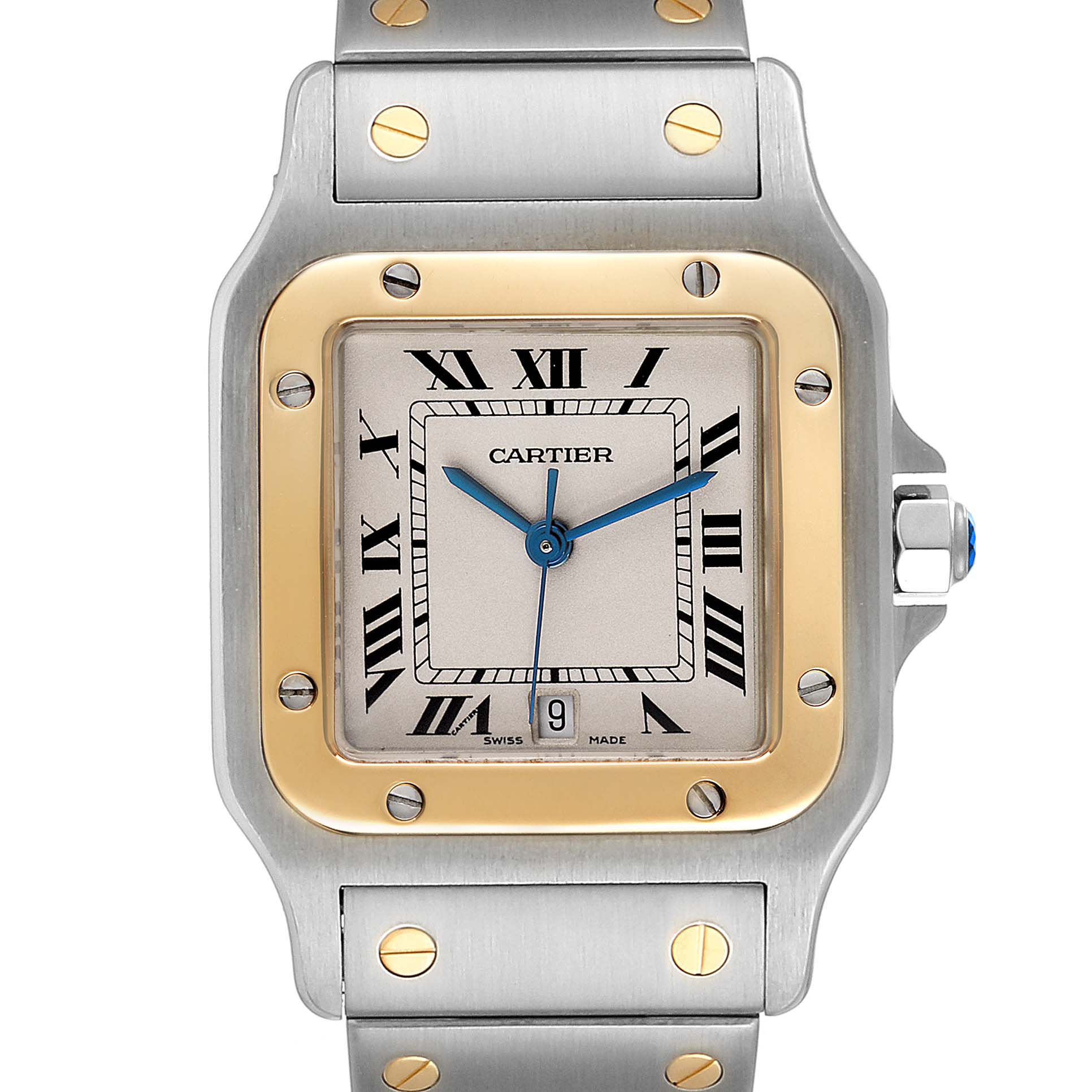 Cartier Santos Galbee Large Steel Yellow Gold Unisex Watch