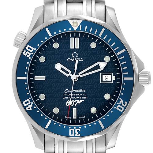 Photo of Omega Seamaster 40 Years James Bond Limited Edition Steel Mens Watch 2537.80.00 Box Card