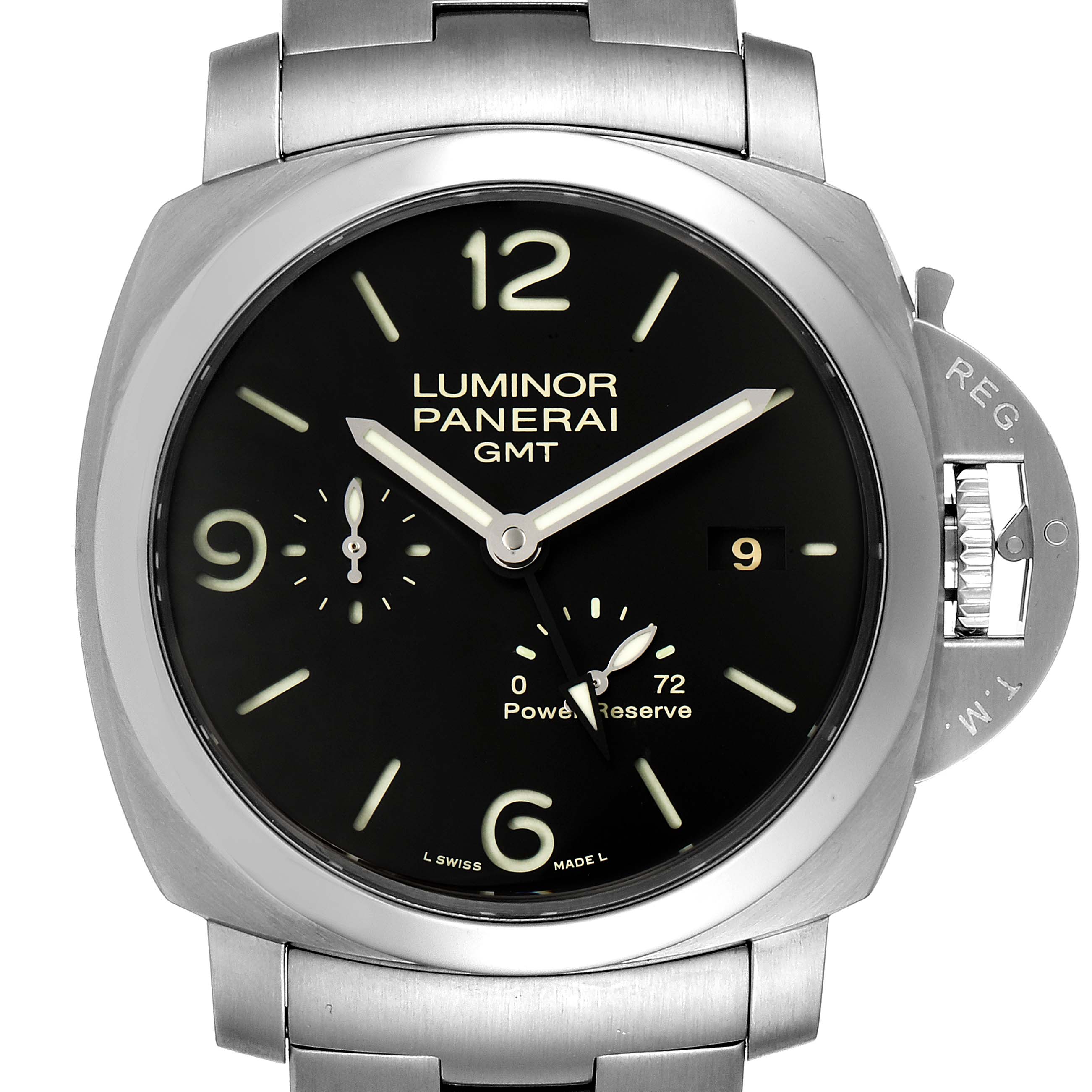 Panerai Luminor 1950 3 Days GMT 44mm Watch PAM00347 Box Papers ...