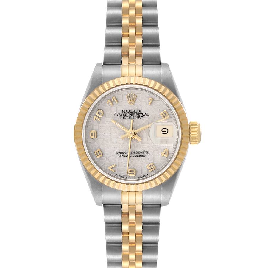 Rolex Datejust Steel Yellow Gold Anniversary Dial Ladies Watch 69173 Papers SwissWatchExpo