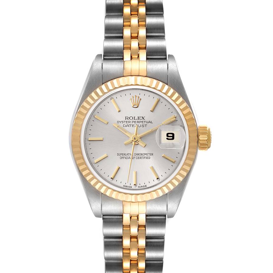 Rolex Datejust Steel Yellow Gold Silver Dial Ladies Watch 79173 Box Papers SwissWatchExpo