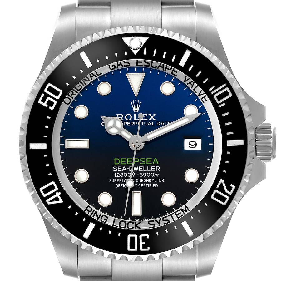 Rolex Seadweller Deepsea 44 Cameron D-Blue Dial Steel Mens Watch 136660 Box Card SwissWatchExpo