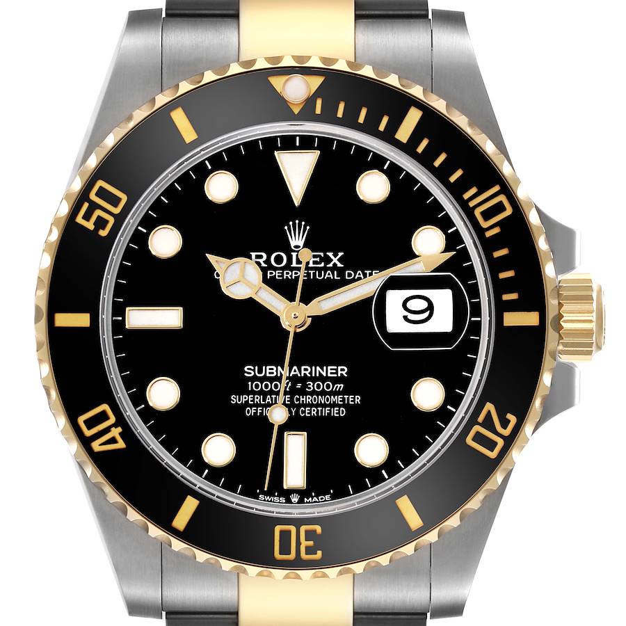 Rolex Submariner 41 Steel Yellow Gold Black Dial Mens Watch 126613 SwissWatchExpo