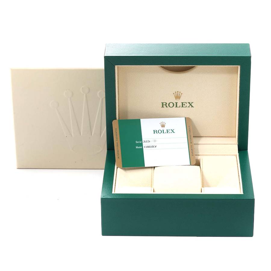 Rolex Submariner Hulk Green Dial Steel Mens Watch 116610LV Box