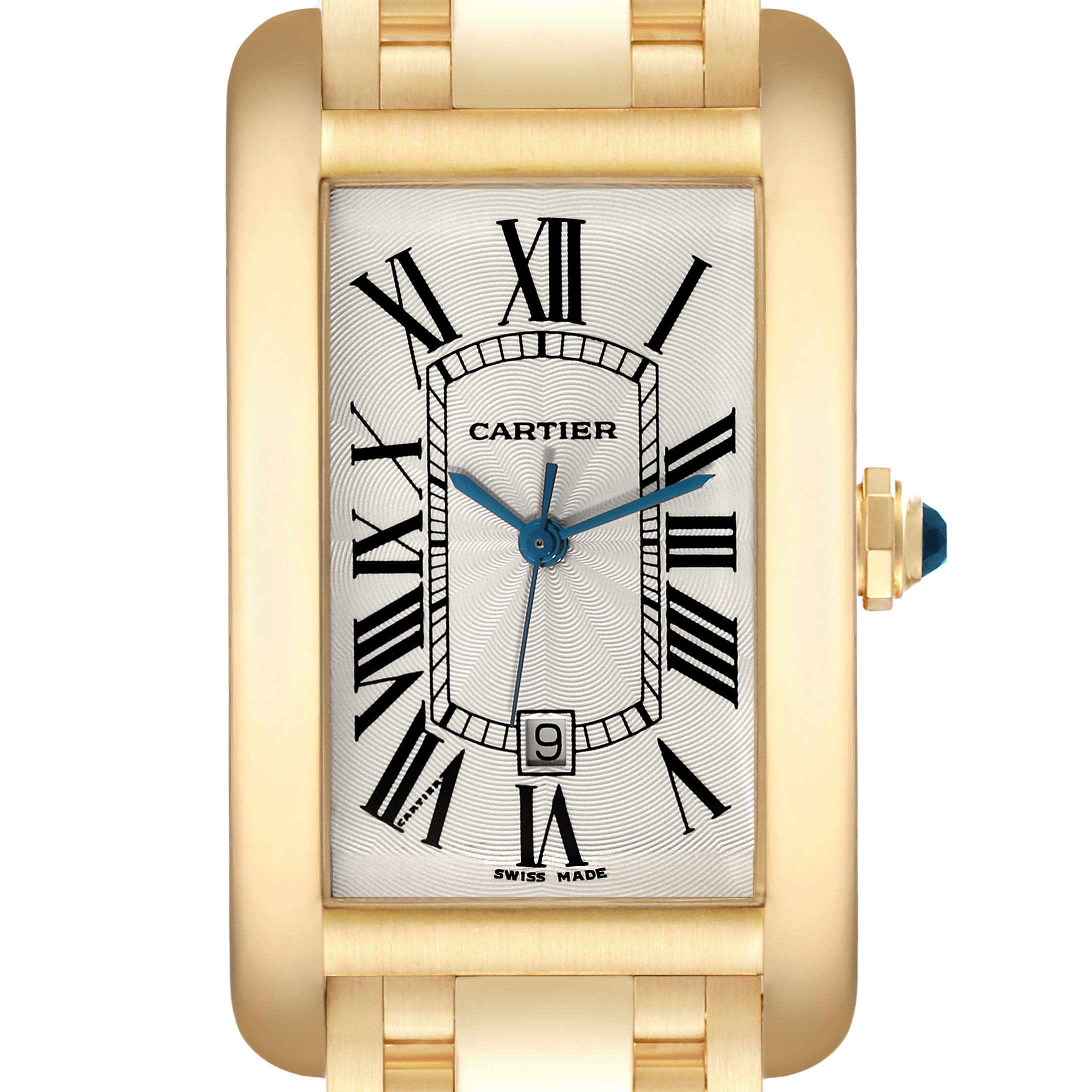 (美品)Cartier Tank Américaine Watch cartier-tank-americaine-yellow