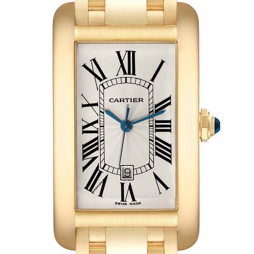 Cartier Tank Americaine Yellow Gold Automatic Mens Watch W26054K2