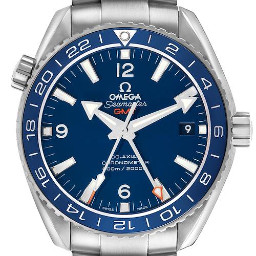 Photo of Omega Seamaster Planet Ocean GMT Titanium Watch 232.90.44.22.03.001 Box Card
