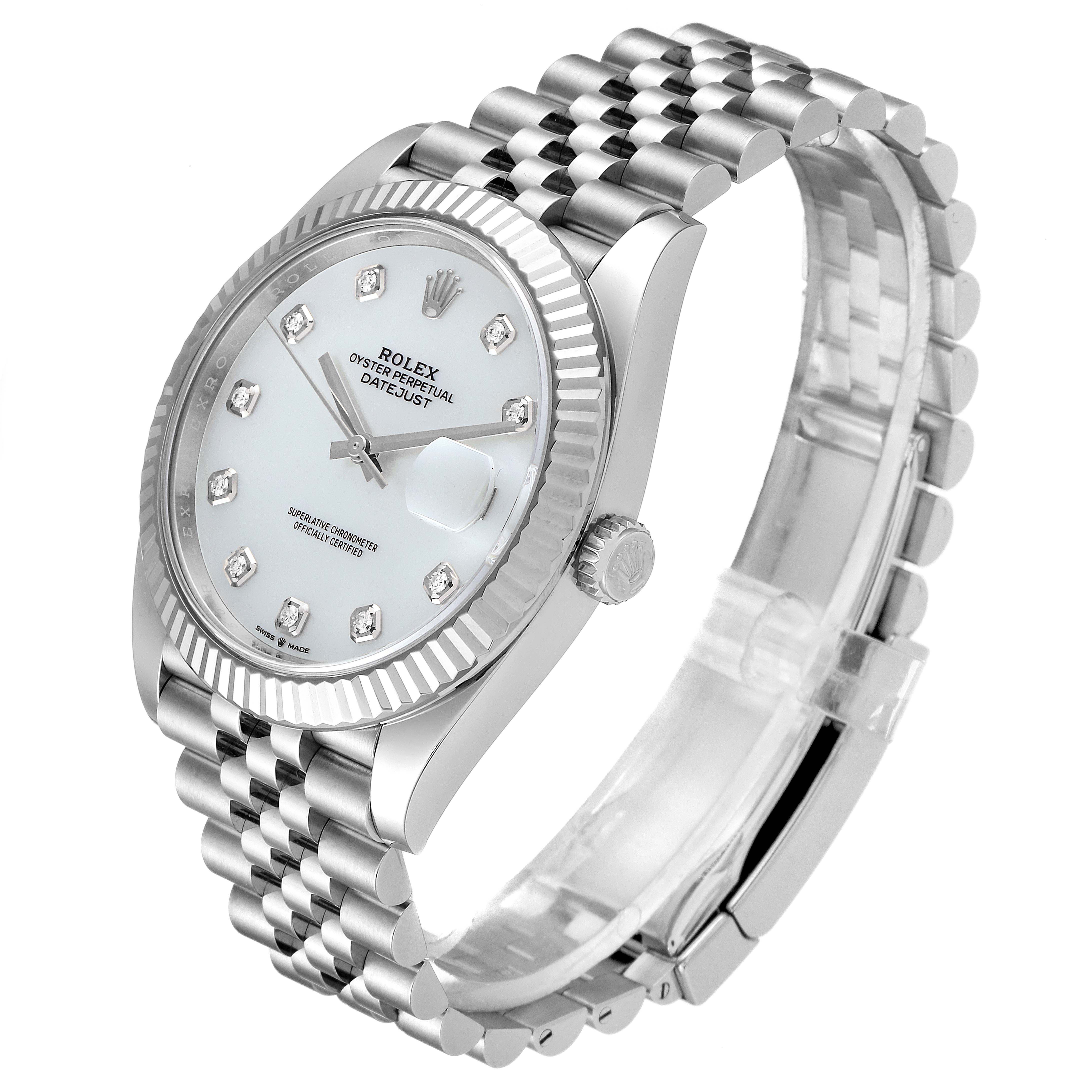 rolex datejust 41 white gold