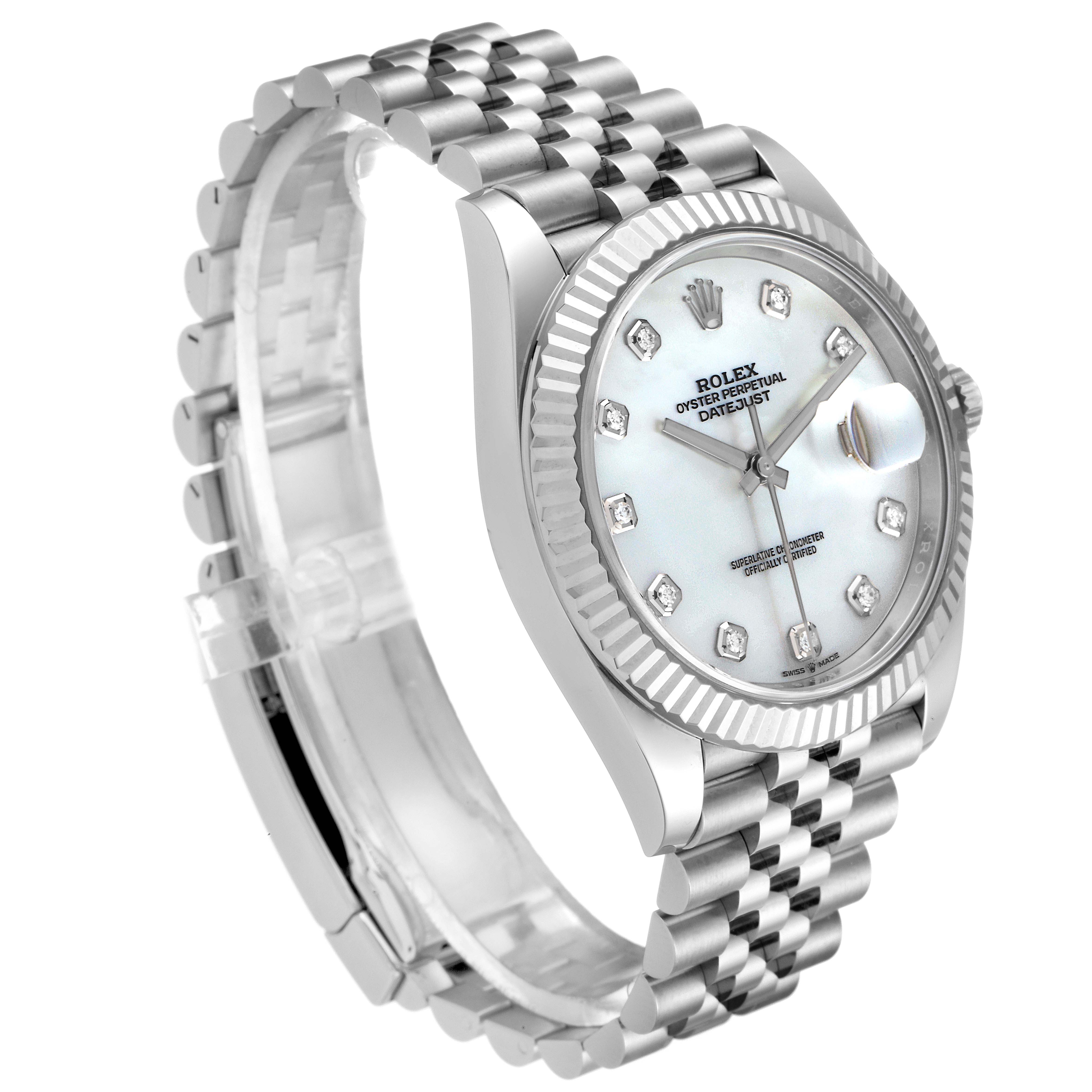 rolex datejust 41 white gold