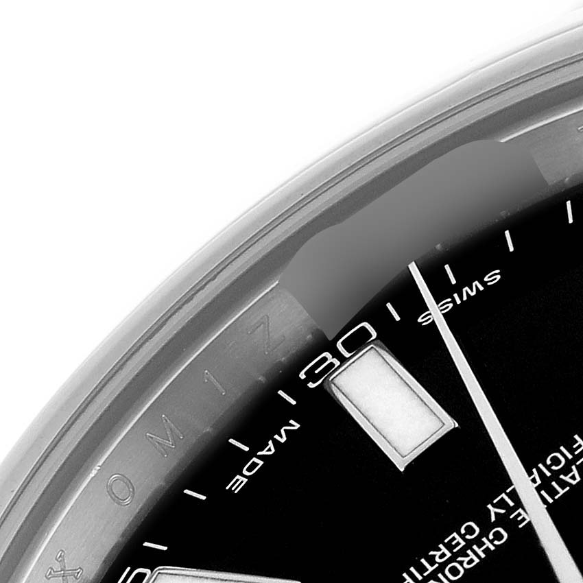 The image shows a close-up of the dial and bezel of the Rolex Datejust 41 116300 Men
s Stainless Steel Black Dial 116300 Men
s Stainless Steel Black Dial watch.