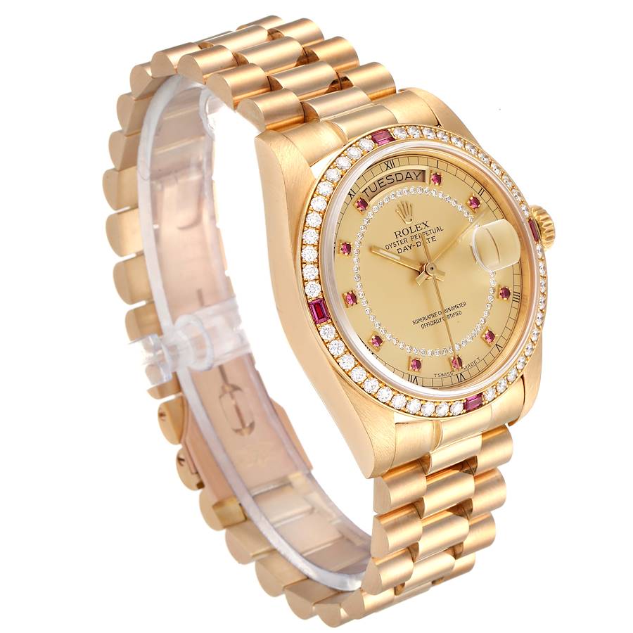 Rolex day date on sale ruby