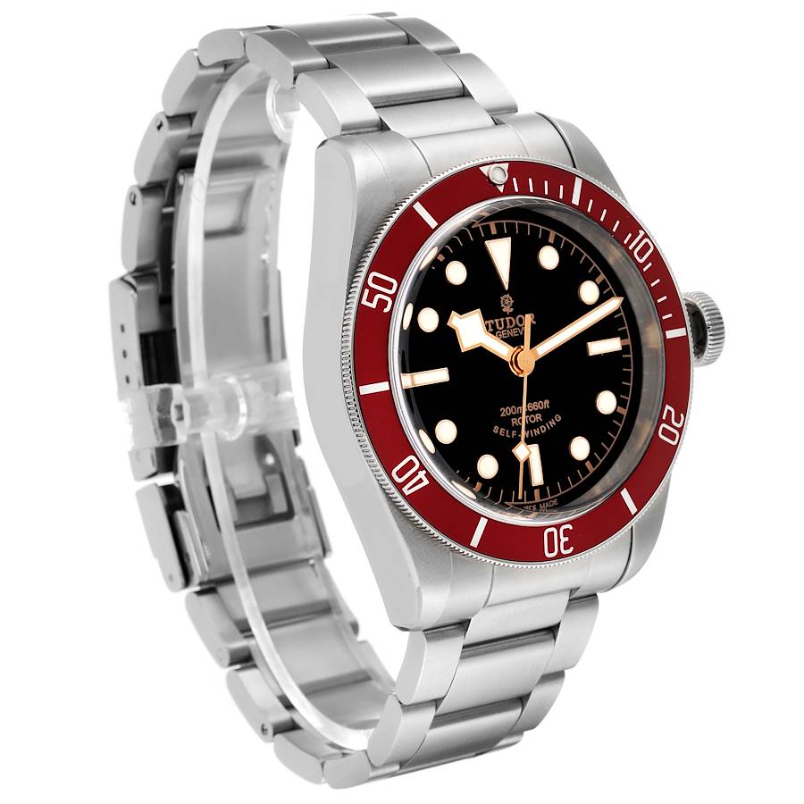 Tudor Heritage Black Bay Burgundy Bezel Steel Mens Watch 79220R Box Card