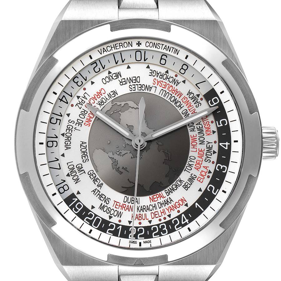 Vacheron Constantin Overseas World Time 43.5 mm Steel Mens Watch 7700V SwissWatchExpo
