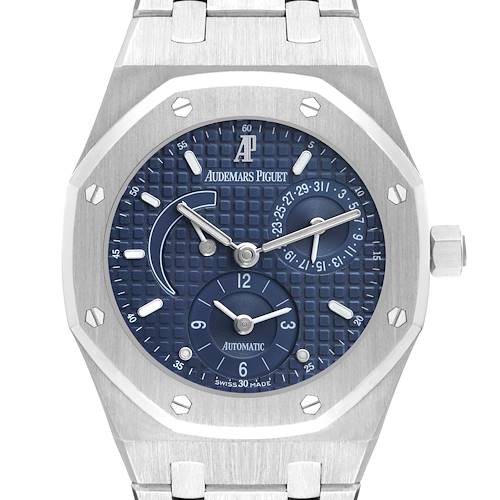Photo of Audemars Piguet Royal Oak Dual Time Power Reserve Steel Watch 25730ST Box Papers