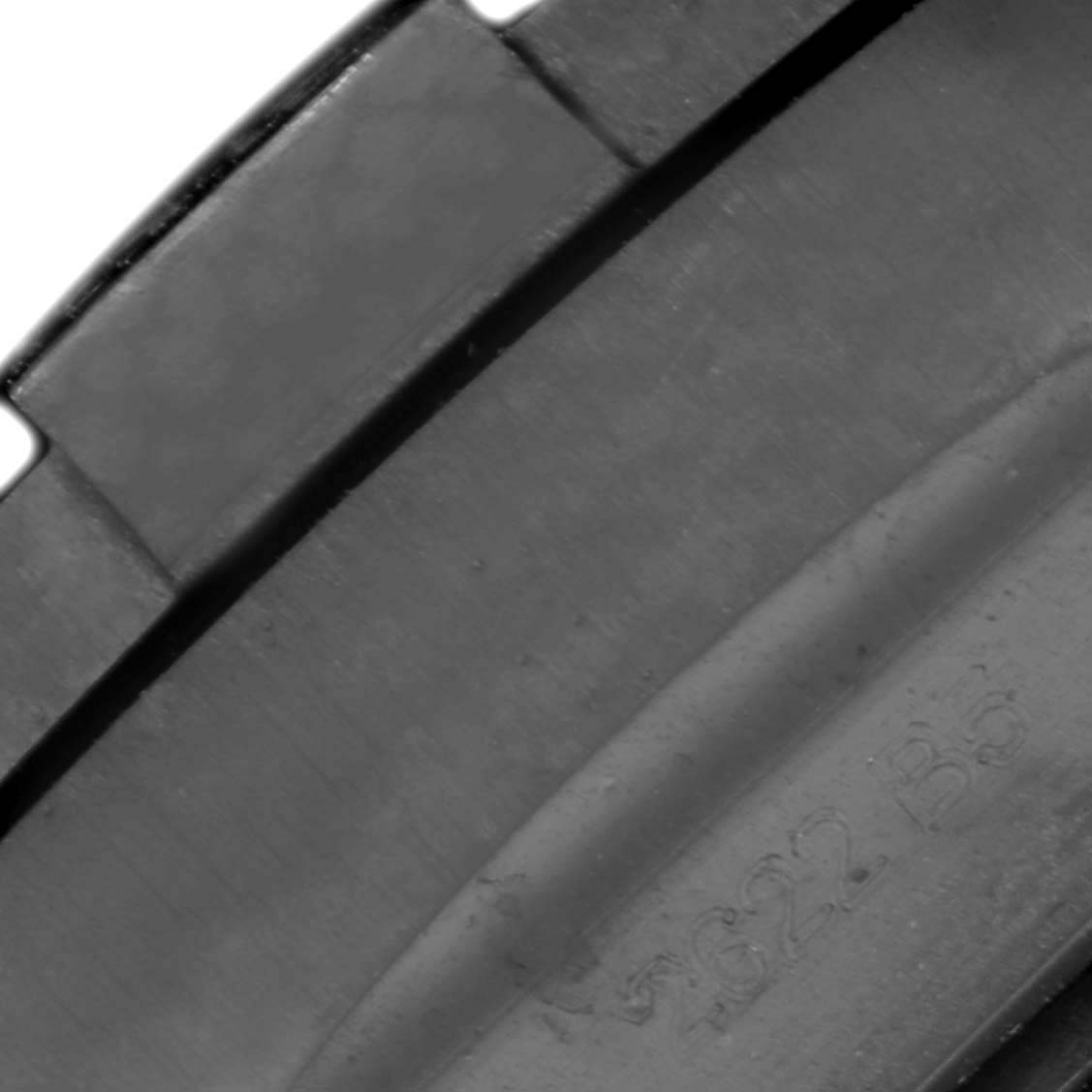 This close-up image shows the rubber strap section of a Breitling Avenger V13375101C1X1 Men's Titanium Blue Dial V13375101C1X1 Men's Titanium Blue Dial watch.