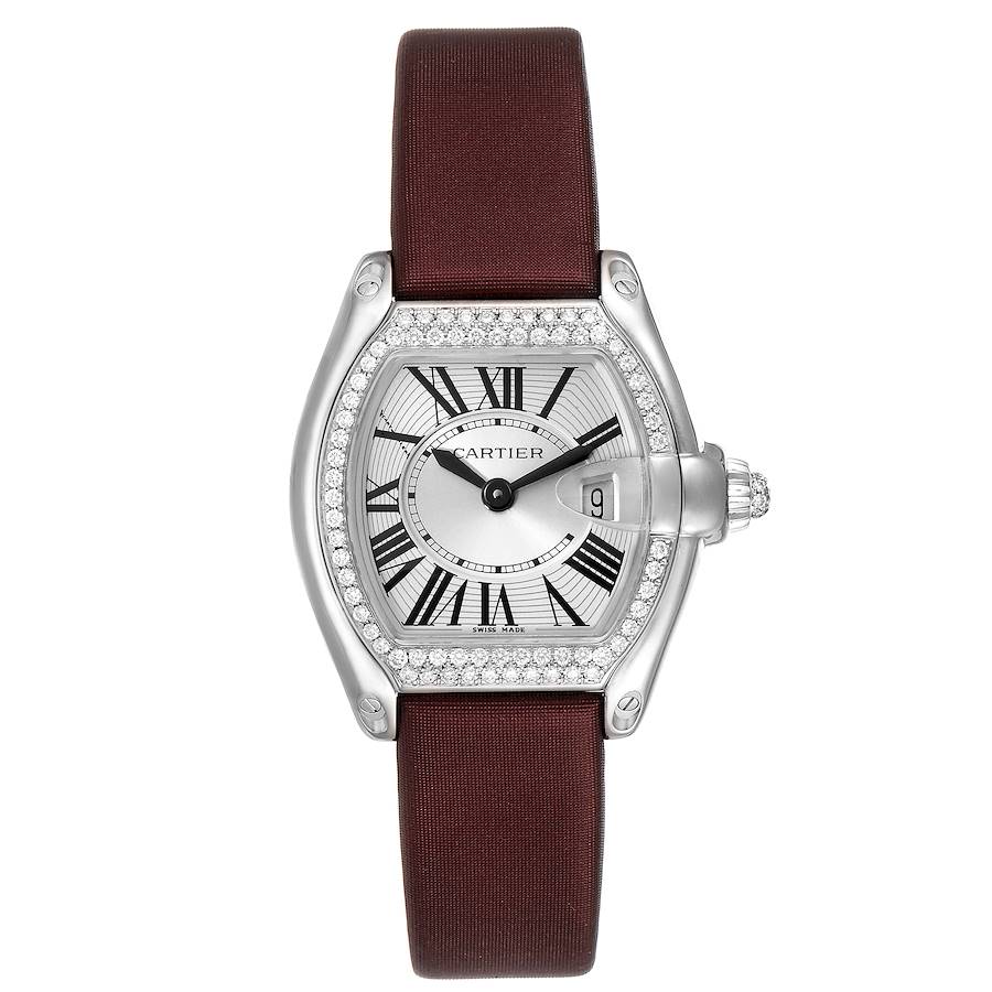 Cartier Roadster 18K White Gold Diamond Ladies Watch WE500260 ...