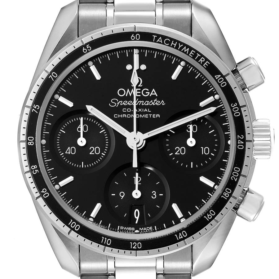 Omega Speedmaster 38 Co-Axial Chronograph Watch 324.30.38.50.01.001 Box Card SwissWatchExpo