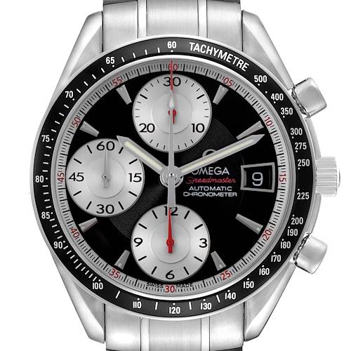 Photo of Omega Speedmaster Date 40 Steel Black Dial Mens Watch 3210.51.00 Box Card
