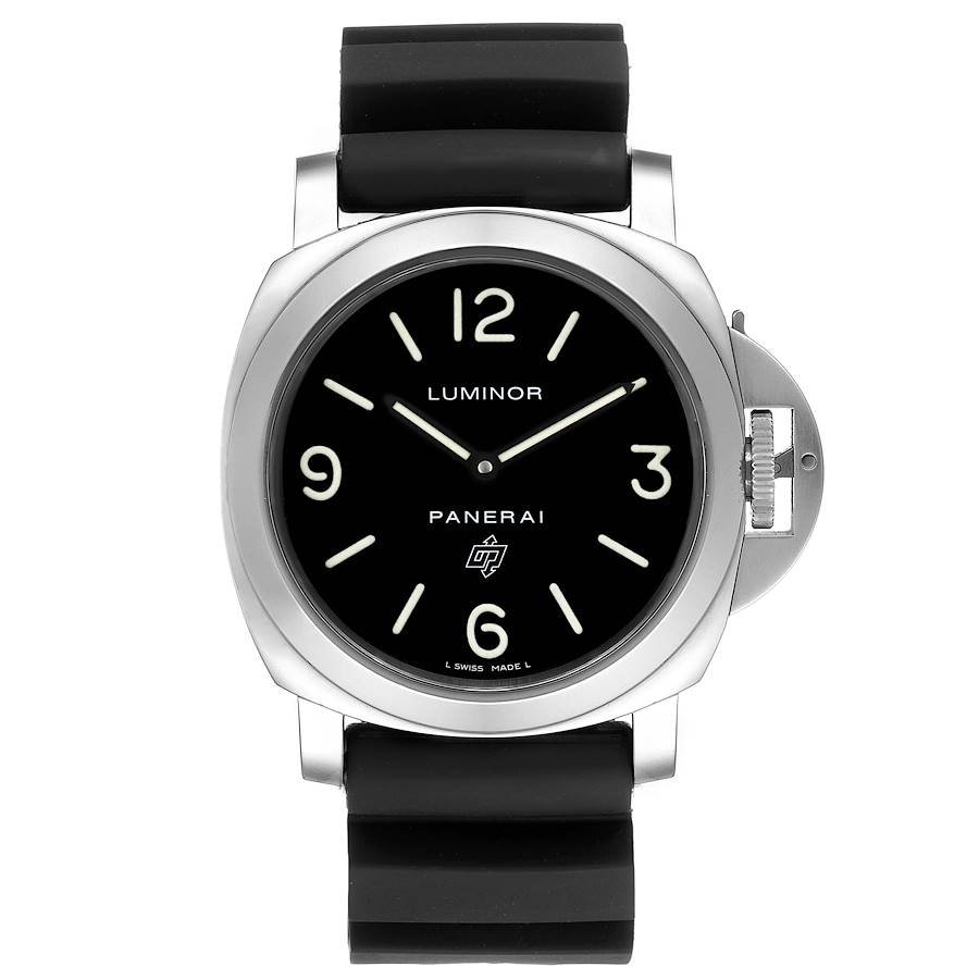 Panerai Luminor Base Logo 44mm Steel Mens Watch PAM00000 Box Card