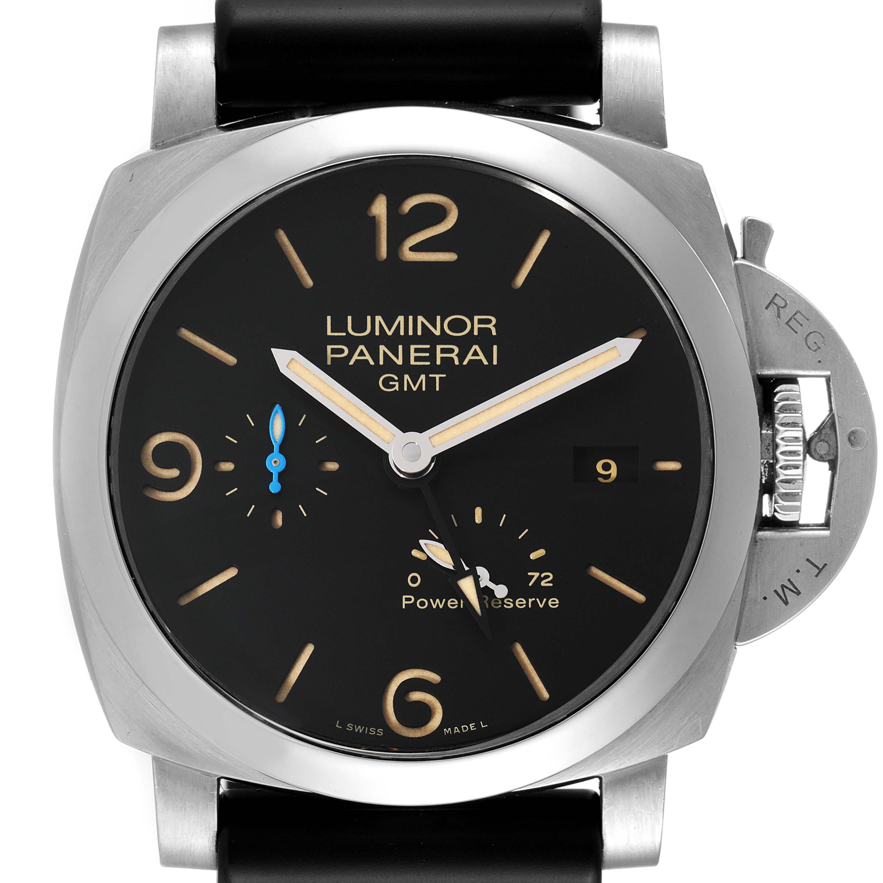 Panerai Luminor Marina 1950 3 Days GMT Steel Mens Watch PAM01321