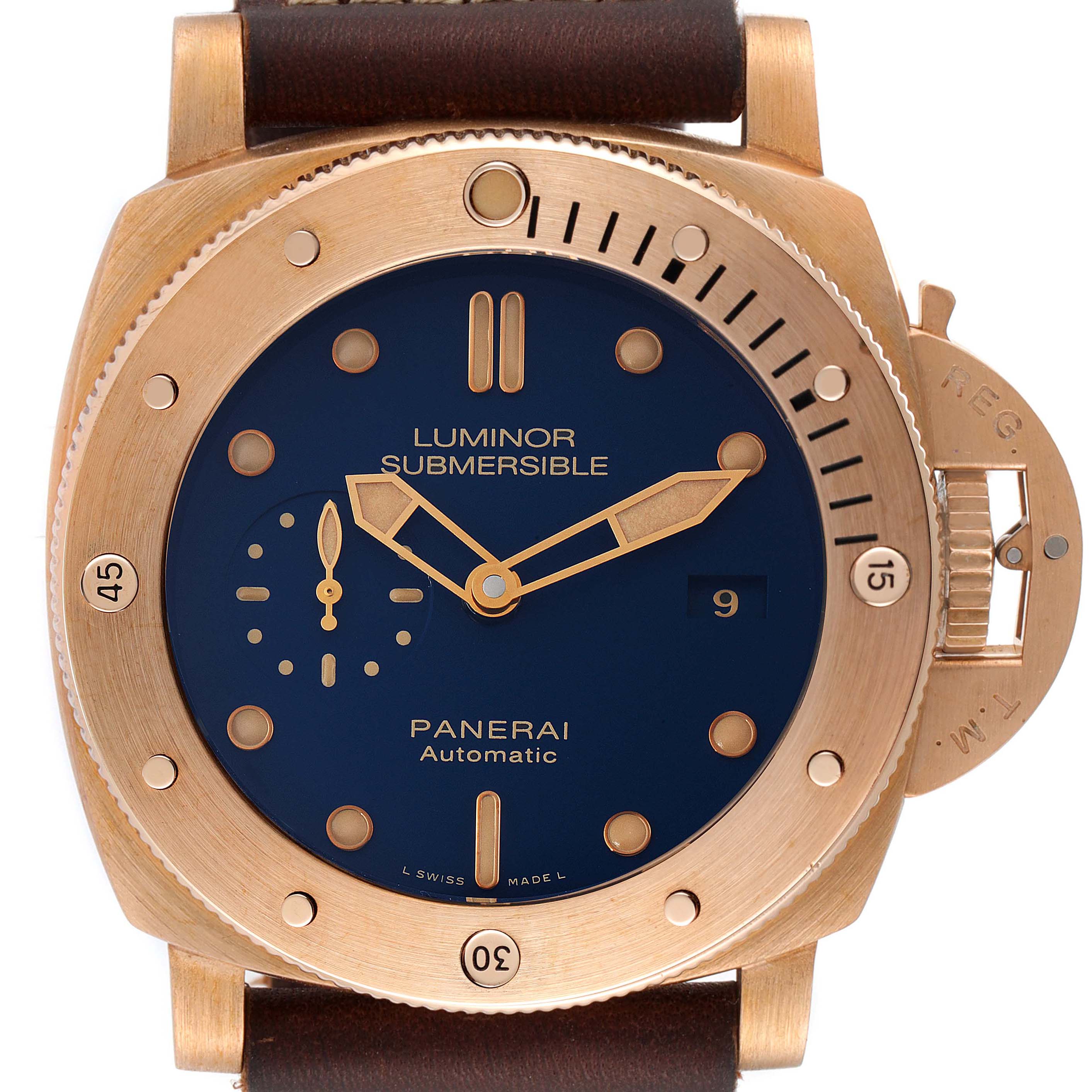 Panerai Luminor Submersible 1950 3 Day Bronzo LE Mens Watch