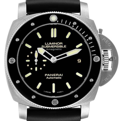 Photo of Panerai Luminor Submersible 1950 Titanium Amagnetic Watch PAM00389 Box Papers