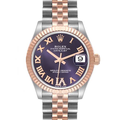 Photo of NOT FOR SALE Rolex Datejust 31 Midsize Steel Rose Gold Diamond Ladies Watch 278271 Box Card PARTIAL PAYMENT