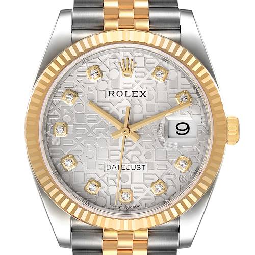 Photo of Rolex Datejust Steel Yellow Gold Diamond Dial Mens Watch 126233 Unworn