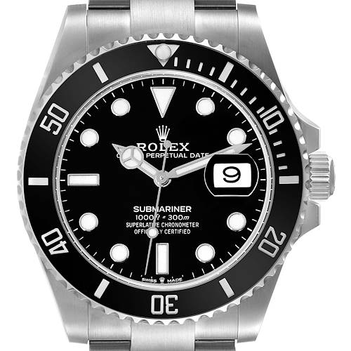 Photo of Rolex Submariner Black Dial Ceramic Bezel Steel Mens Watch 126610 Box Card