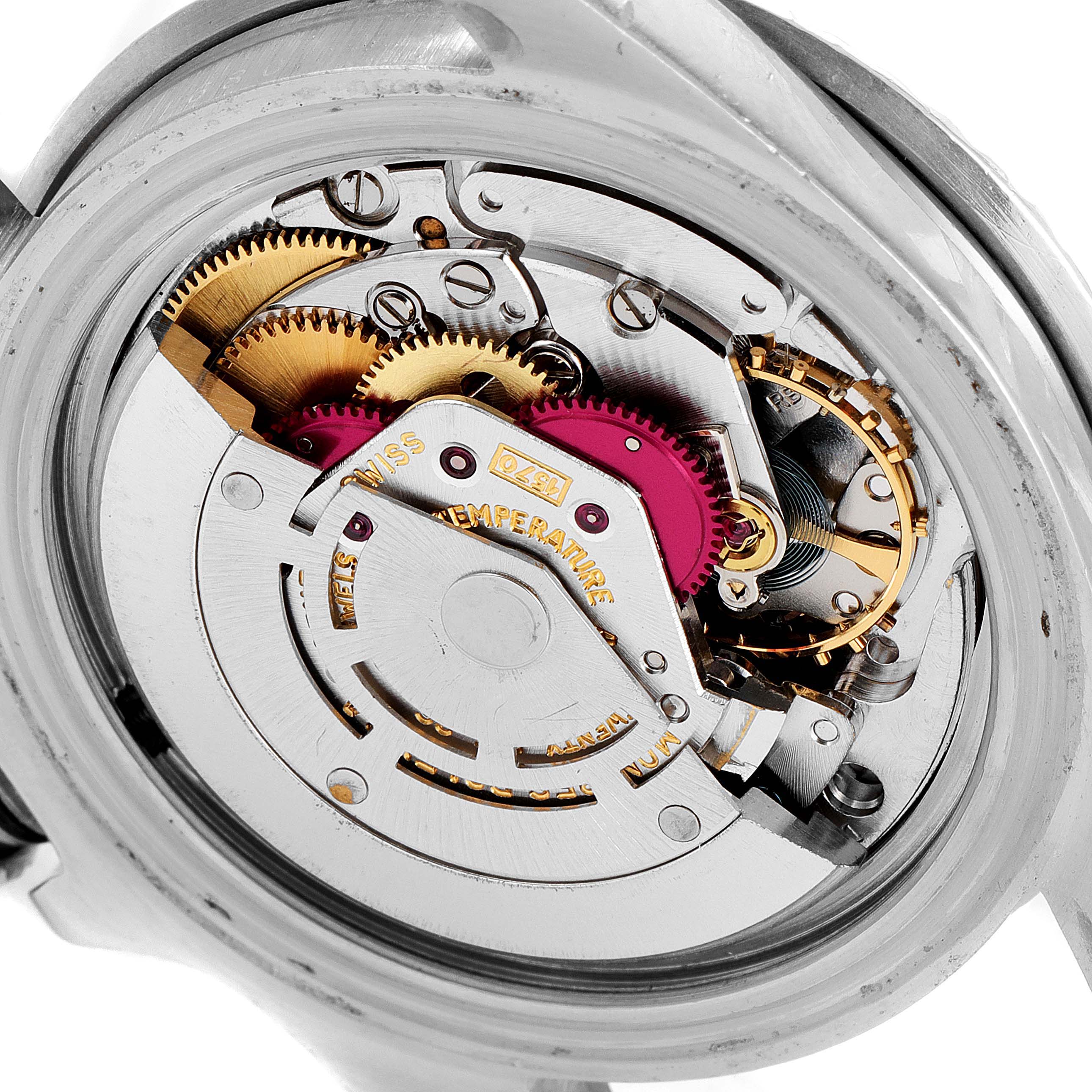 The image shows a close-up of the movement (interior mechanism) of the Rolex Submariner 1680 Men's Stainless Steel Black Dial 1680 Men's Stainless Steel Black Dial watch.