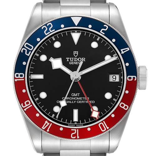 Photo of Tudor Heritage Black Bay GMT Pepsi Bezel Mens Watch 79830RB Box Card