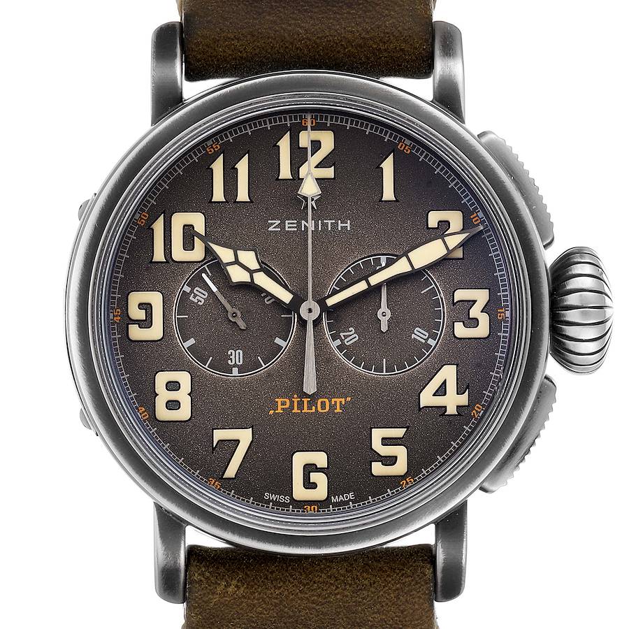 Zenith Heritage Pilot Type 20 Chronograph Mens Watch 11.2430.4069 Box Papers SwissWatchExpo