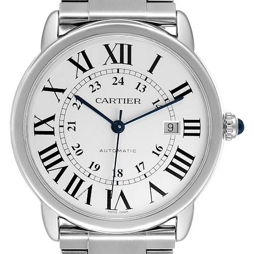 Photo of Cartier Ronde Solo XL Silver Dial Automatic Steel Mens Watch W6701011