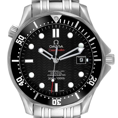Photo of Omega Seamaster Steel Black Wave Dial Mens Watch 212.30.41.20.01.002