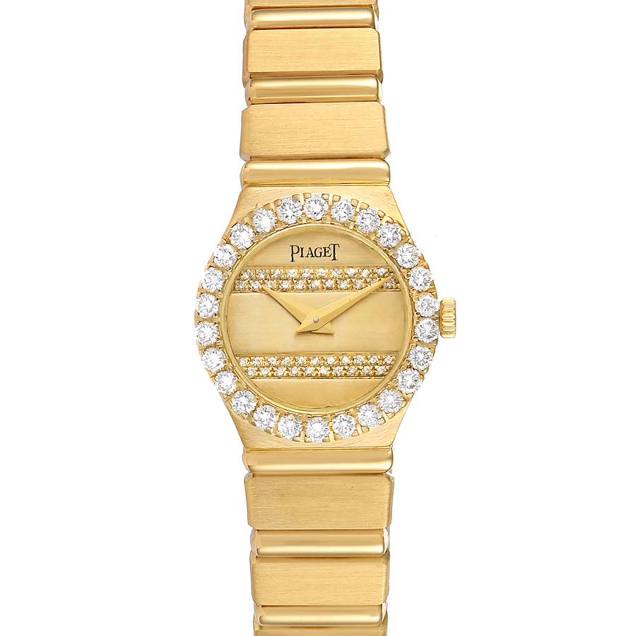 Piaget Polo 18K Yellow Gold Diamond Dial Quartz Ladies Watch SwissWatchExpo