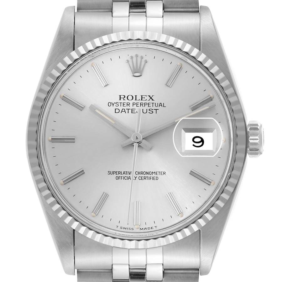 NOT FOR SALE - Rolex Datejust Steel White Gold Silver Dial Vintage Mens Watch 16014 - PARTIAL PAYMENT SwissWatchExpo