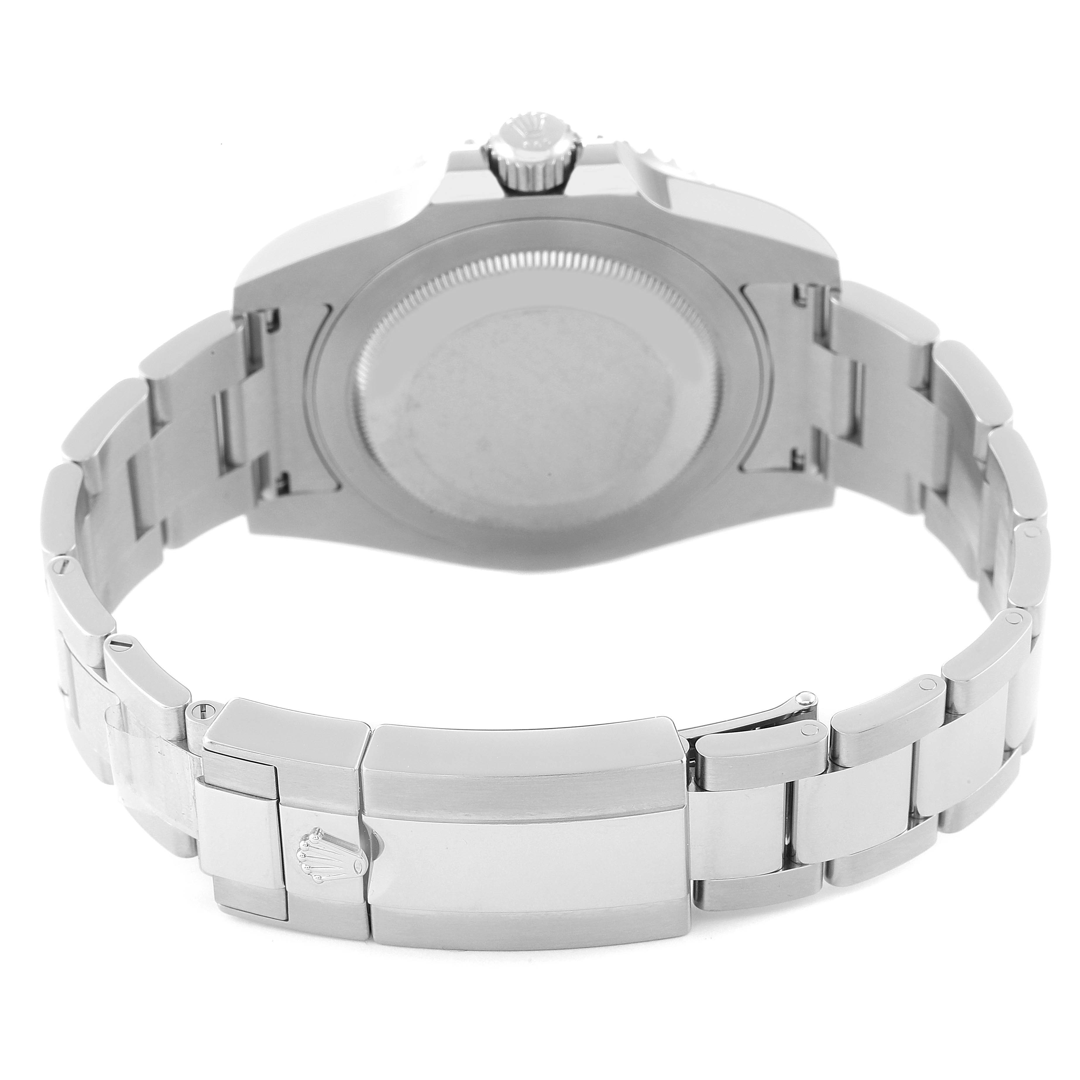 This image shows the back view of the Rolex GMT-Master 116710 Men's Stainless Steel Black Dial 116710 Men's Stainless Steel Black Dial watch, highlighting the clasp and bracelet.