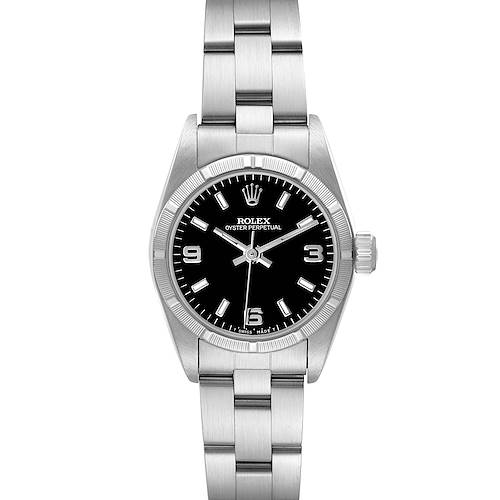 Photo of Rolex Oyster Perpetual 24 Black Dial Ladies Watch 67230