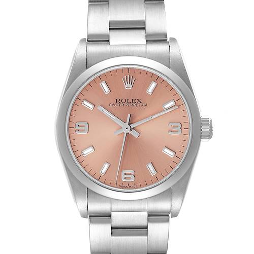 Photo of NOT FOR SALE - Rolex Oyster Perpetual Midsize Salmon Dial Steel Ladies Watch 77080 - PARTIAL PAYMENT