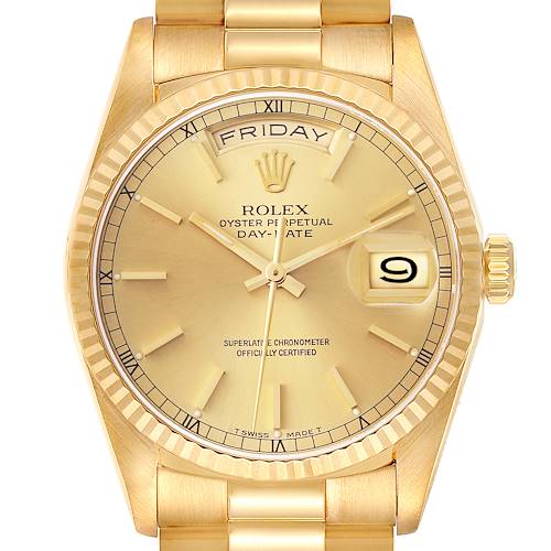Photo of NOT FOR SALE Rolex President Day-Date Yellow Gold Champagne Dial Mens Watch 18238 PARTIAL PAYMENT