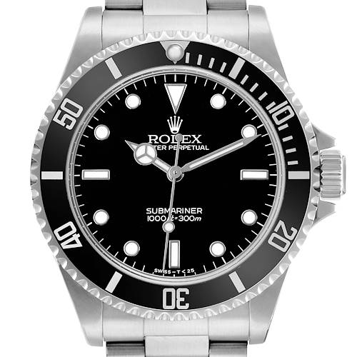 Photo of Rolex Submariner No Date Steel Ceramic Bezel Mens Watch 14060
