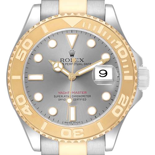 Photo of Rolex Yachtmaster Steel Yellow Gold Slate Dial Mens Watch 16623