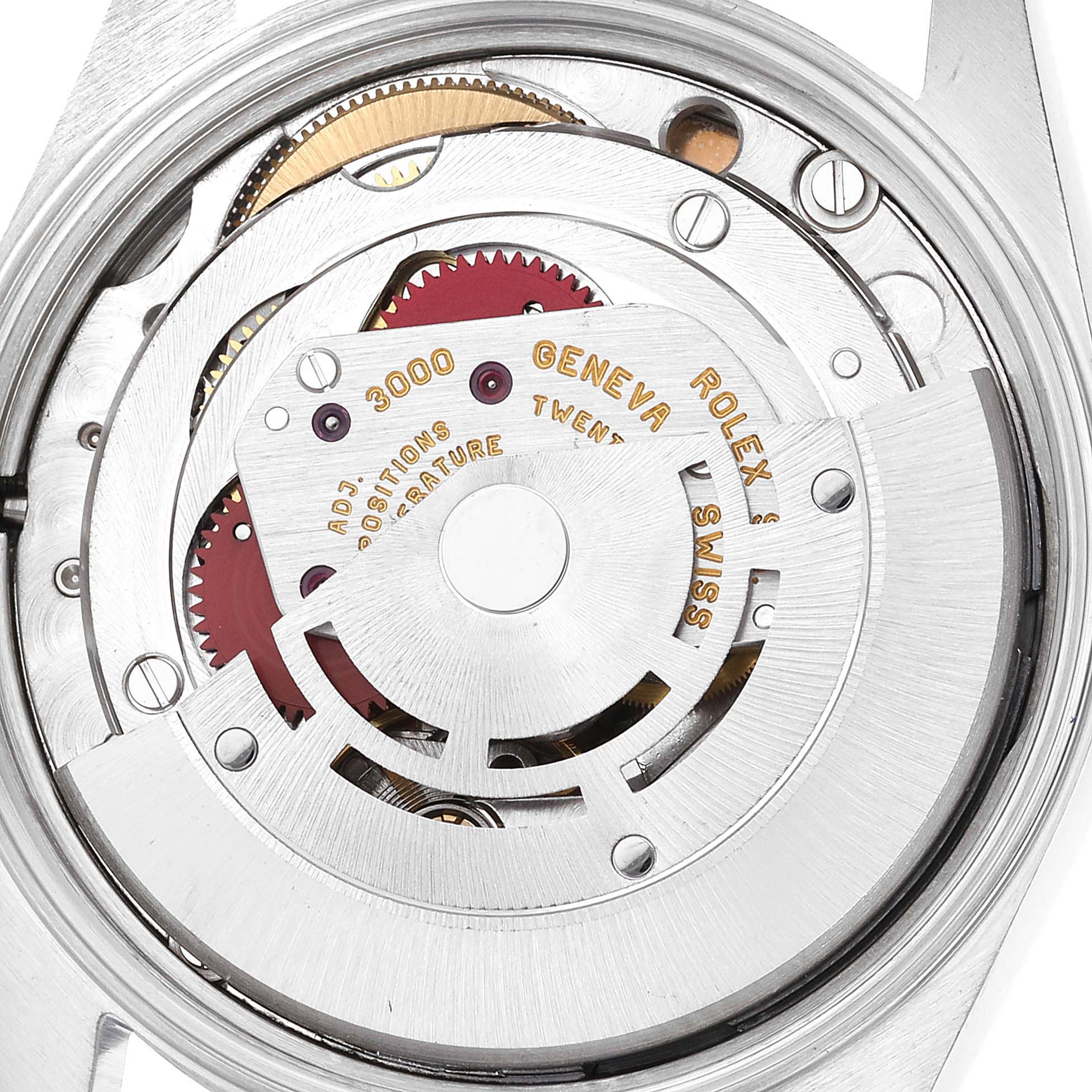 This image shows the movement mechanism of a Rolex Air-King 14000 Men's Stainless Steel Silver Dial 14000 Men's Stainless Steel Silver Dial watch, viewed from the back.