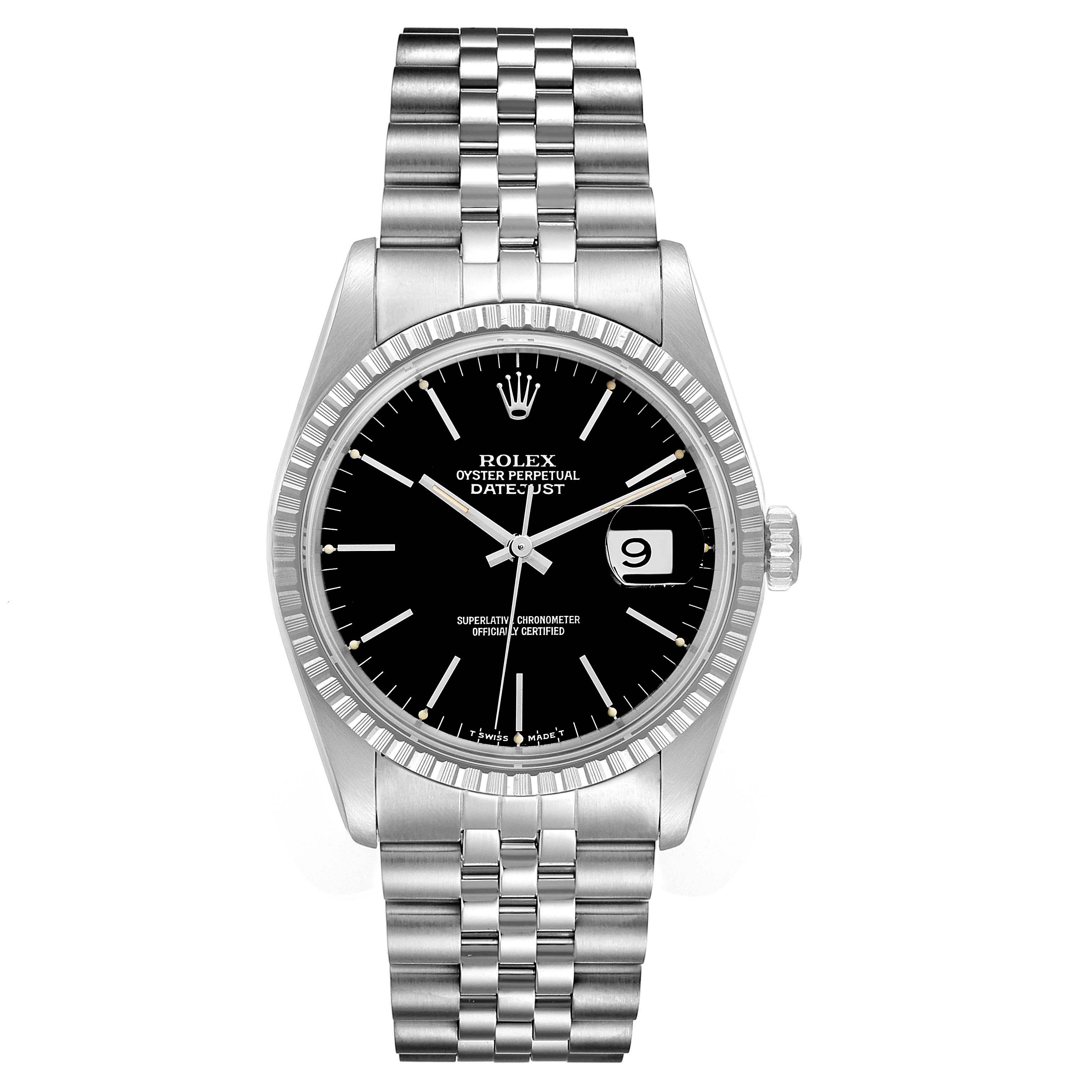 ROLEX Datejust ブラックダイヤル Rolex Datejust 36 | Black Diamond Dial | Jubilee | New