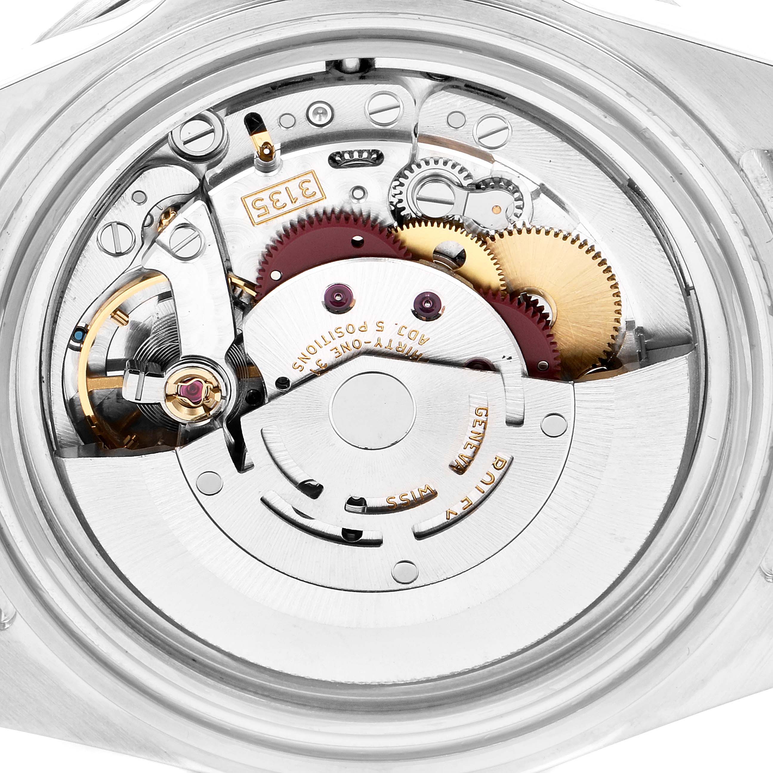 The image shows a close-up view of the internal mechanical movement components of the Rolex Submariner 16610 Men's Stainless Steel Black Dial 16610 Men's Stainless Steel Black Dial watch.