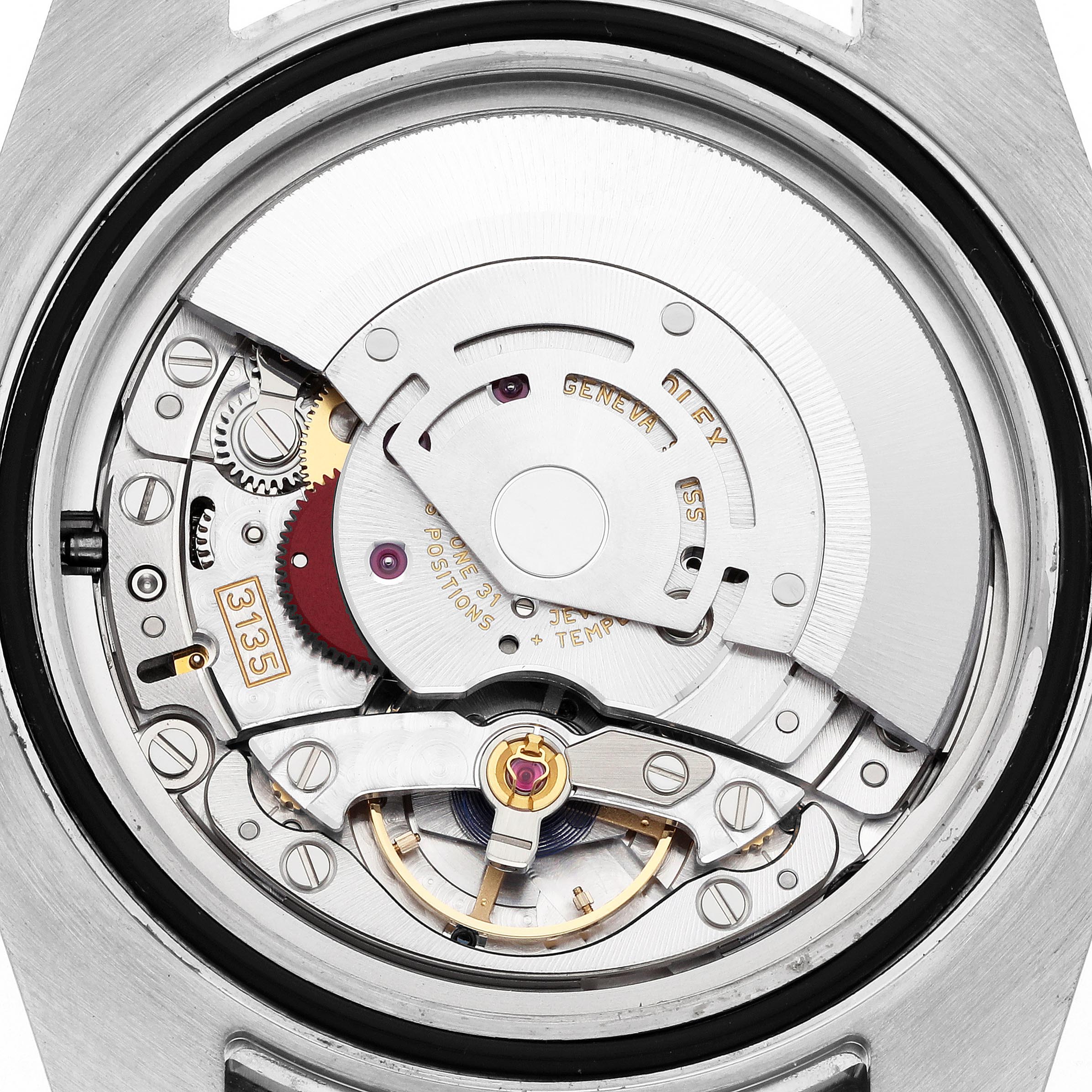 The image shows the movement mechanism of a Rolex Submariner 116610LN-0001 Men's Stainless Steel Black Dial 116610LN-0001 Men's Stainless Steel Black Dial, viewed from the back.